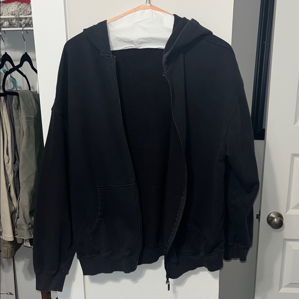 BuffBunny Black Zip-Up Hoodie